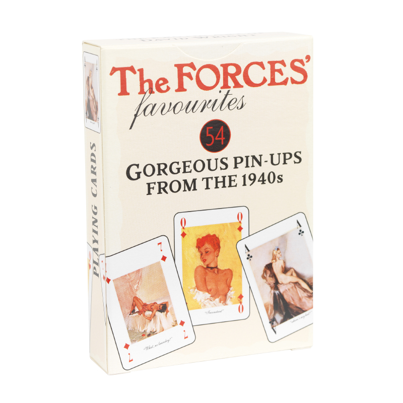 Back image of forces favourite playing cards